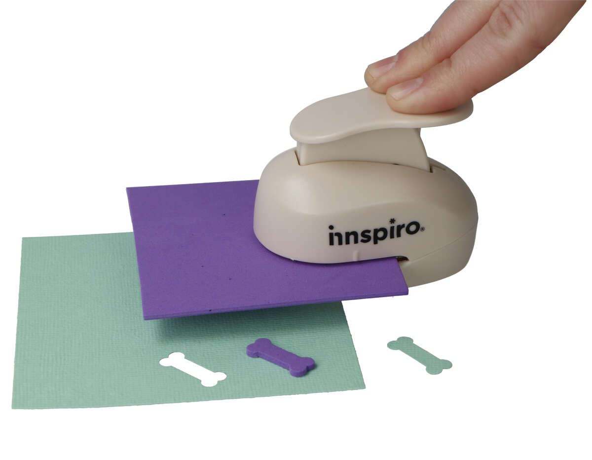 INNSPIRO Figure Die Cutter Eva Foam Punch Bone 25 mm, Punch for Scrapbooking, DIY Crafts, Card Making