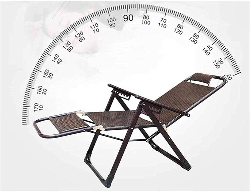 Fauteuil inclinable Pliant inclinable Chaises zéro gravité Chaises Longues Chaises Longues Chaises Longues Relaxant Jardin Plage Réglable Marron.