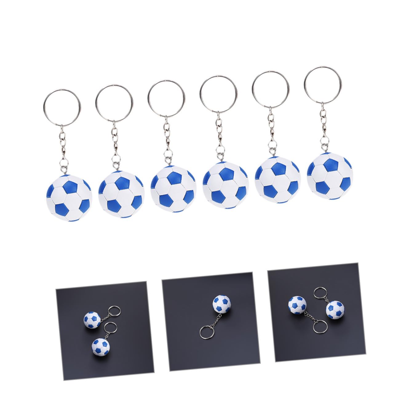 Toddmomy Teiliges Fußball Schlüsselanhänger Dekorative Anhänger Für Taschen Rucksäcke Und Mitgebsel Für Kindergeburtstage Und Fußballfans