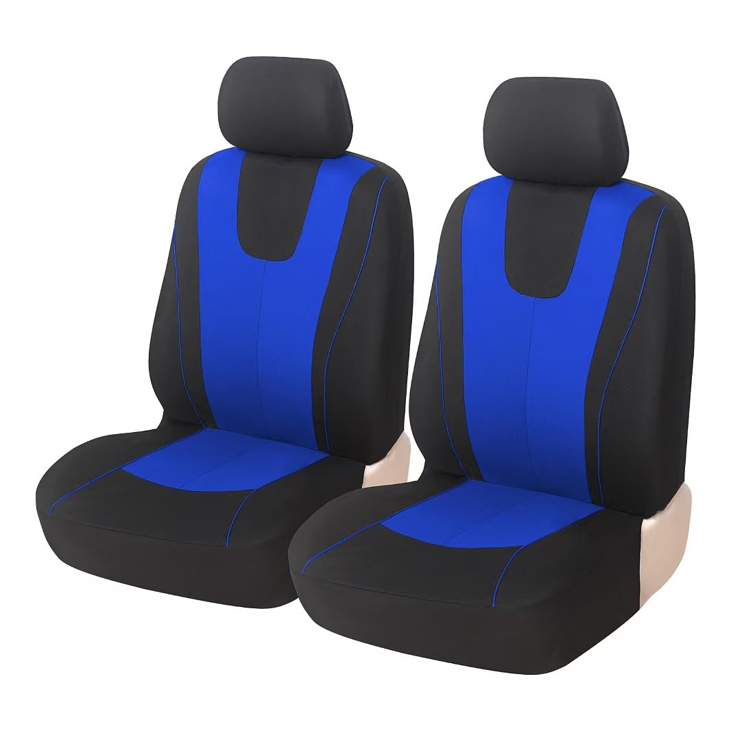 9 Piezas Fundas de Asiento de Coche para Toyota Prius 2009-2025, Fundas de Tela Antideslizantes para Asientos Delanteros y Traseros Accesorios Interiores,A/Blue