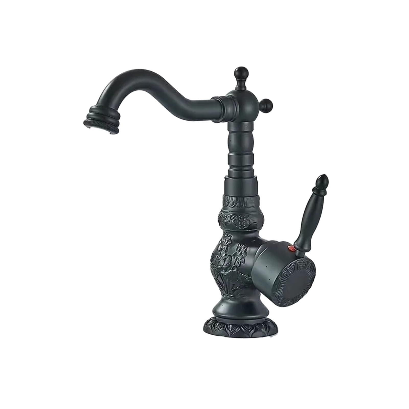 Robinet mitigeur laiton antique mitigeur salle de bain noir mat court