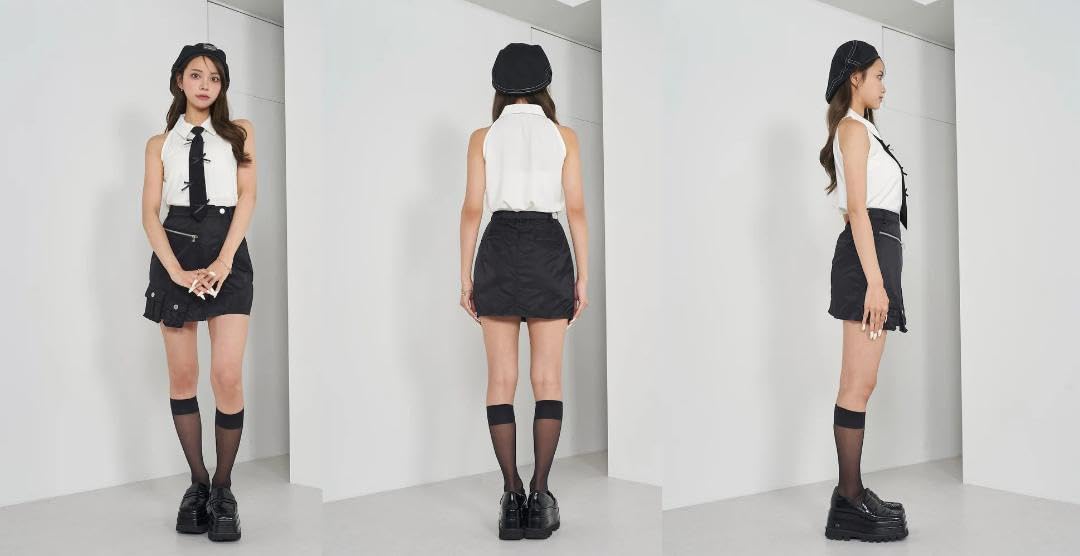 Amazon.co.jp: ダーリッチ darich リボンネクタイノースリブラウス WHT
