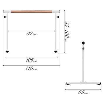 Ricch様リクエスト出品バレエバースタンド6脚❣️バー購入はご紹介送料込み Amazon | RiZKiZ バレエレッスンスタンド 【ベージュ】 自宅練習