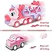 seveclotree Toys for 3 Year Old Girl, 5-in-1 Unicorn Toys Carrier Truck Toy Cars with Light & Sound,Girl Toddler Toys Age 3-5, 3 4 5 Year Old Girl Birthday Gifts Kids Toys for Girls…