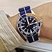Niziruoup Nylon Elastic Watch Strap Military Parachute Style Watch Band 18mm 20mm 22mm Premium Striped Nylon One-Piece French Paratrooper Watchband Smartwatch Band Replacement Strap for Men Women