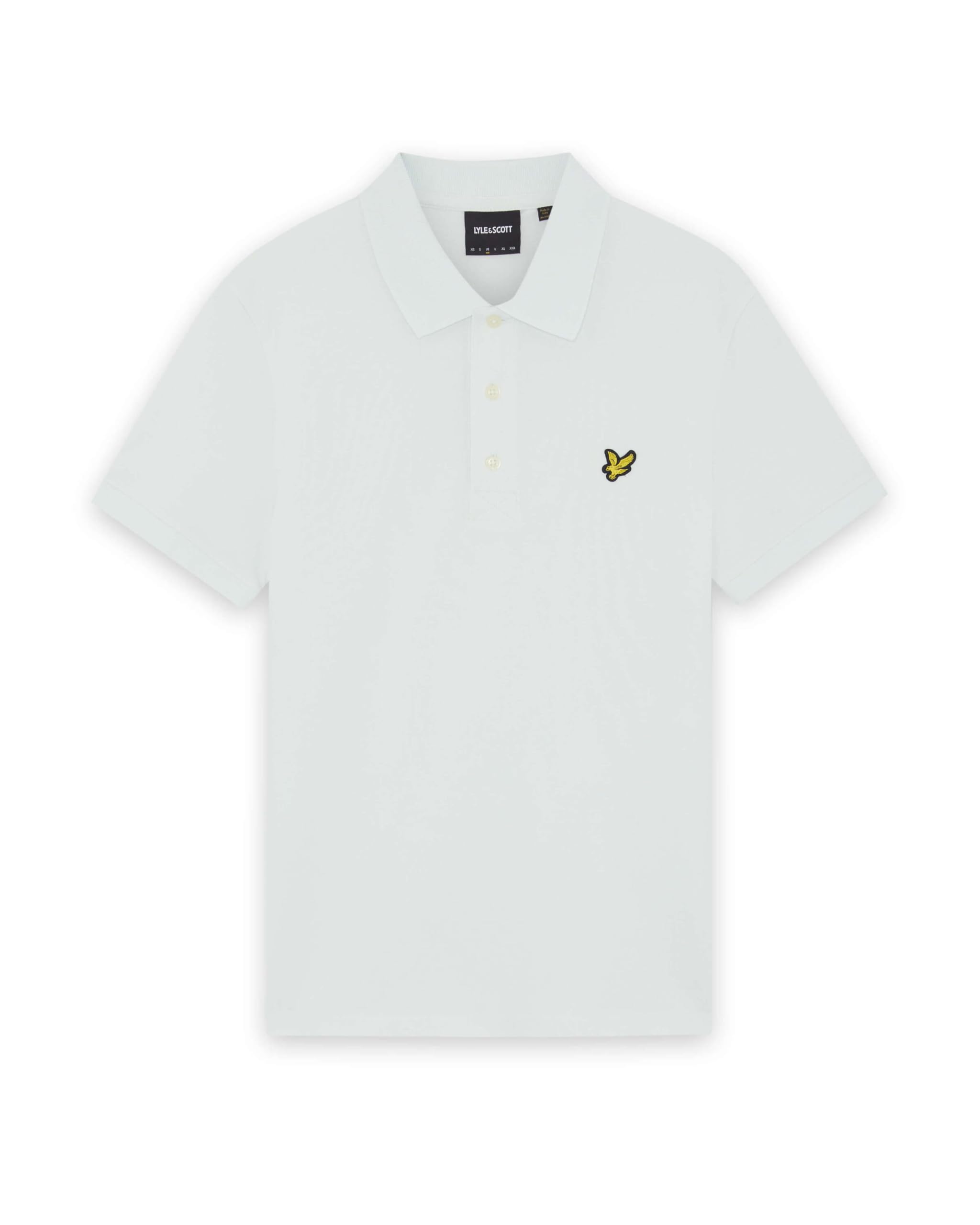 Lyle and Scott   Cotton Polo Shirt In Ice Blue, Men's Size XL