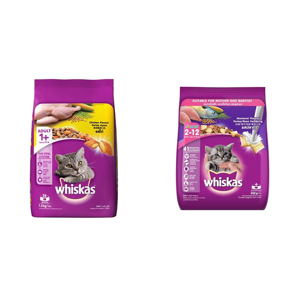 See full amazon price history chart for Whiskas Adult (+1 Year) Dry Cat Food, Chicken Flavour, 1.2Kg Pack & Kitten (2-12 Months) Dry Cat Food, Mackerel Flavour, 450G Pack Whiskas Adult (+1 Year) Dry Cat Food, Chicken Flavour, 1.2Kg Pack & Kitten (2-12 Months) Dry Cat Food, Mackerel Flavour, 450G Pack (B08KVCTYZ3) Amazon Price History, Amazon Price Tracker