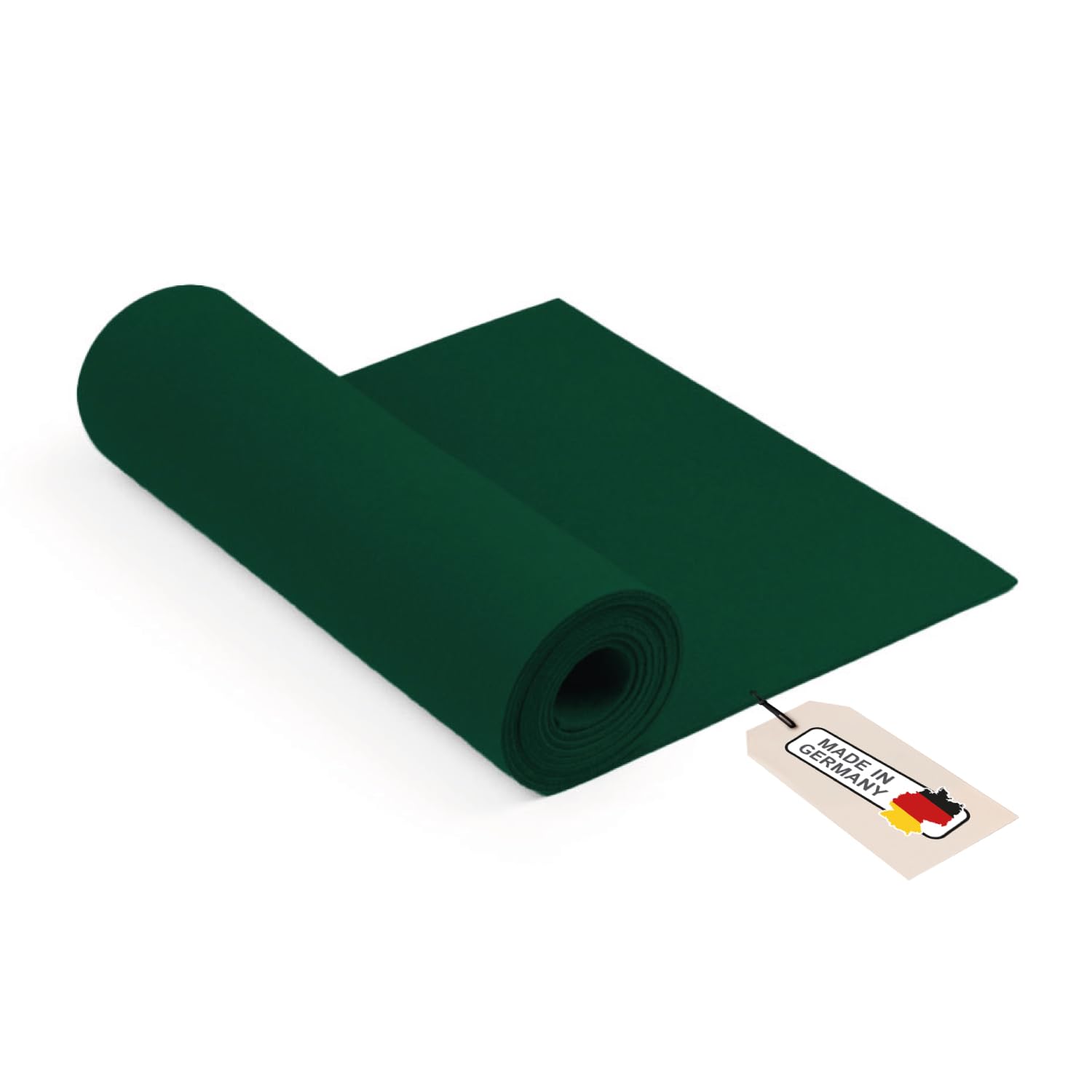 Chemin de table en feutre vert foncé rectangulaire 180x30 cm