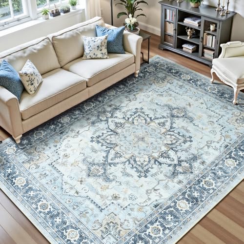 Lofus 8x10 Area Rugs for Living Room, Machine Washable Non-Slip