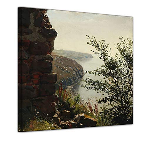 Paysage côtière Bornholm 60x60 - Décoration murale d'intérieur moderne