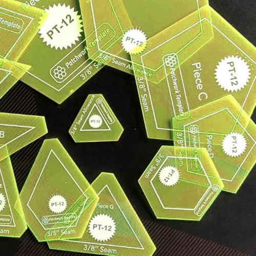 Plantillas acrílicas para acolchado y accesorios de patchwork en manualidades 8