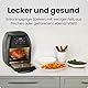 Chefman Multifunktionale Digitale Heißluftfritteuse + Rotisserie, Dörrautomat, Konvektion, 17 Touchscreen-Voreinstellungen, XL 10L Familiengröße, Automatische Abschaltung, Großes Sichtfenster, Schwarz