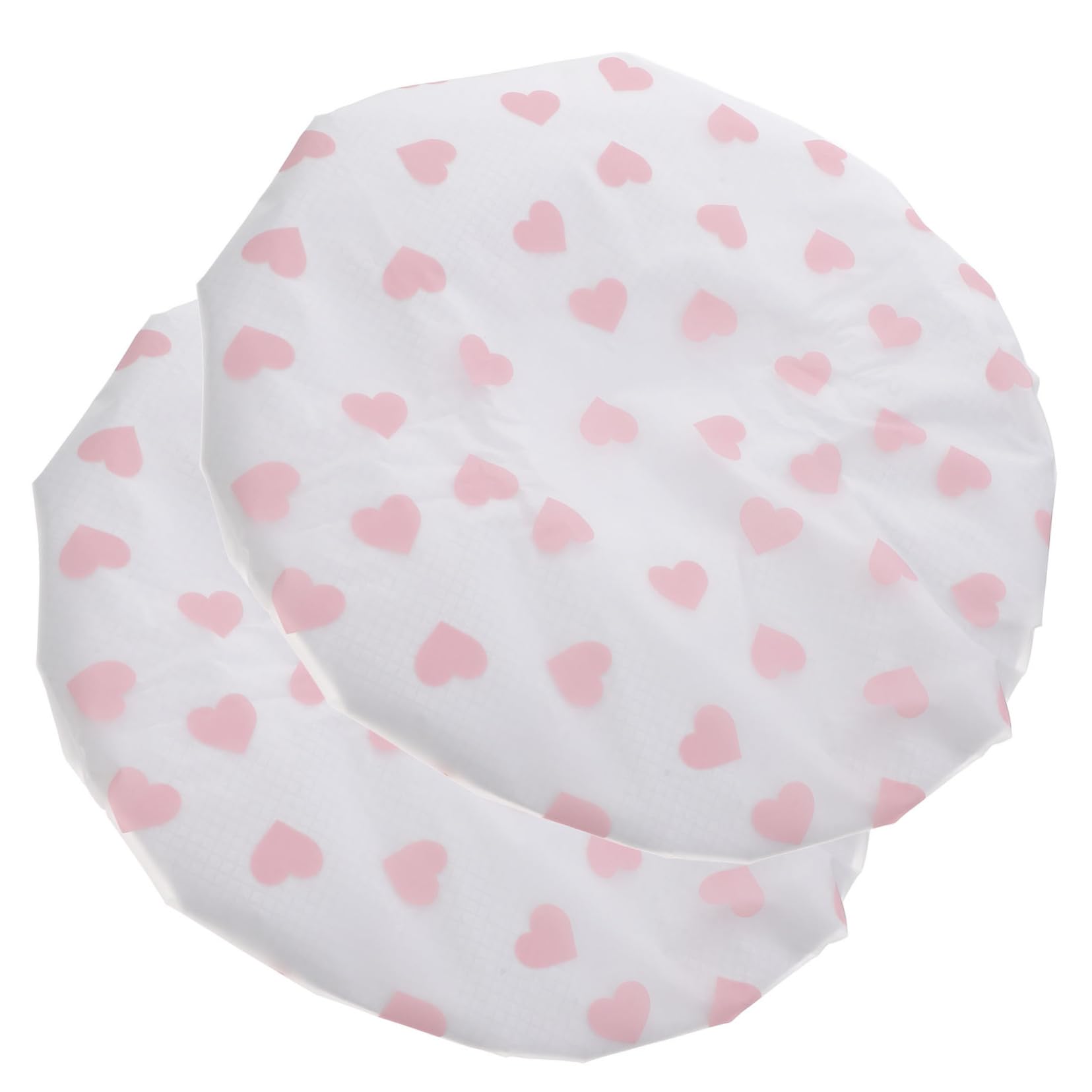 Holibanna 2pcs Double Layer Static Shower Caps for Women Self Heating Hair Treatment Caps for Long Hair Care and Steam Protection