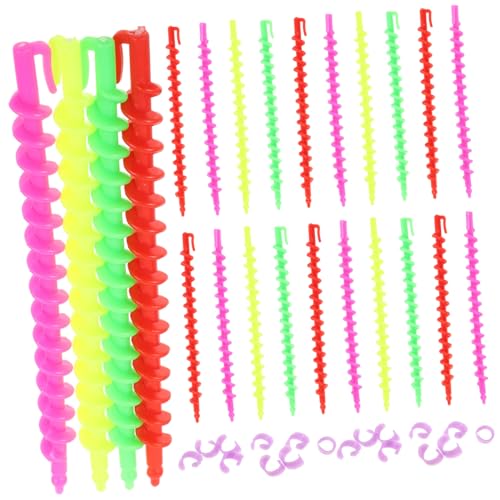 VILLFUL 26個 螺旋パーマロッド小号冷?杠ヘアカーラー女性用ヘアローラー巻き髪ツールサロン家兼用