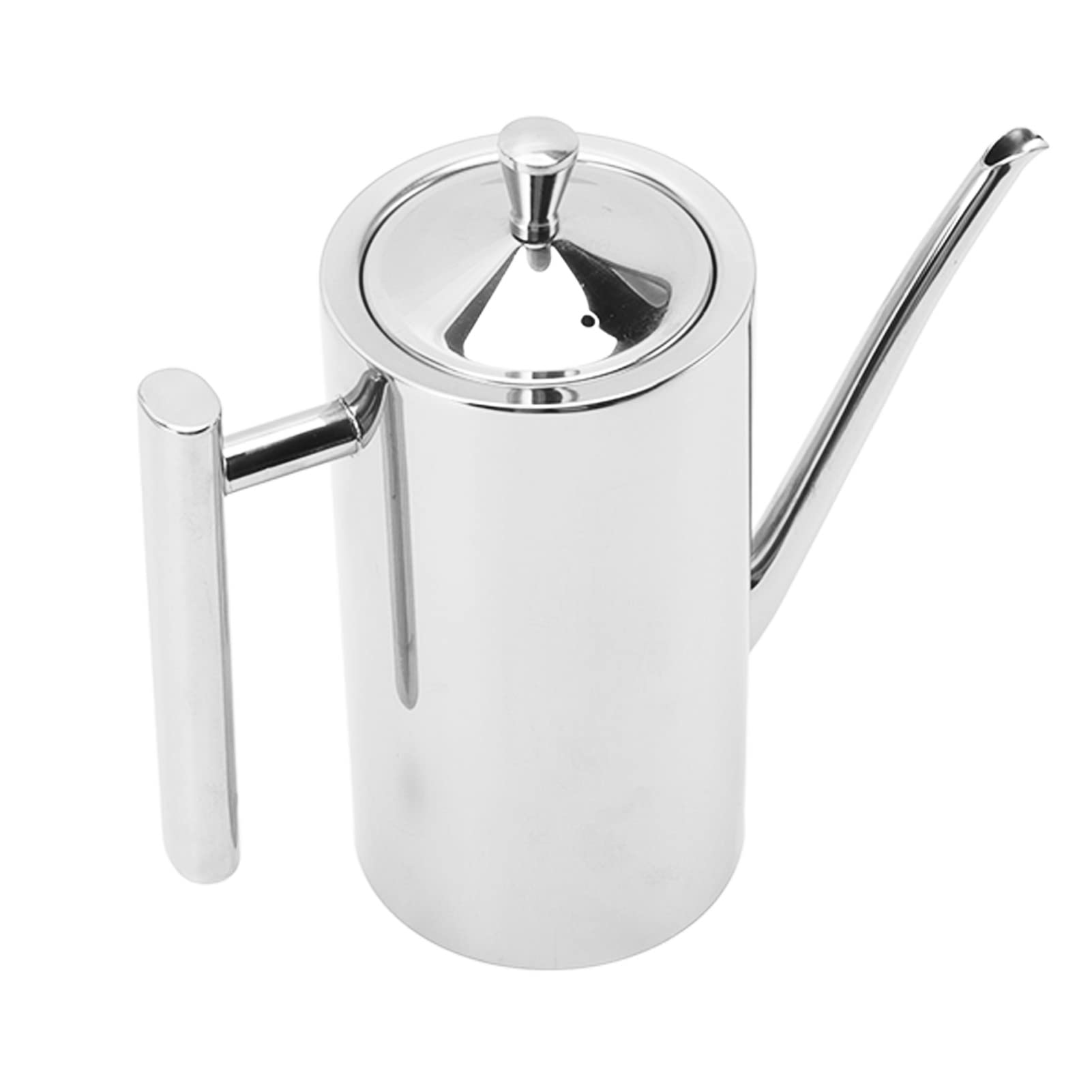 Botella dispensadora de aceite de acero inoxidable 304, contenedor de condimentos de vinagre a prueba de fugas de 500ml con tapa para cocinar y servir en la cocina (l)