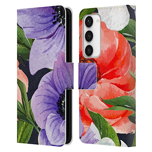 Coque portefeuille S23 5G Haroulita en cuir avec support vidéo