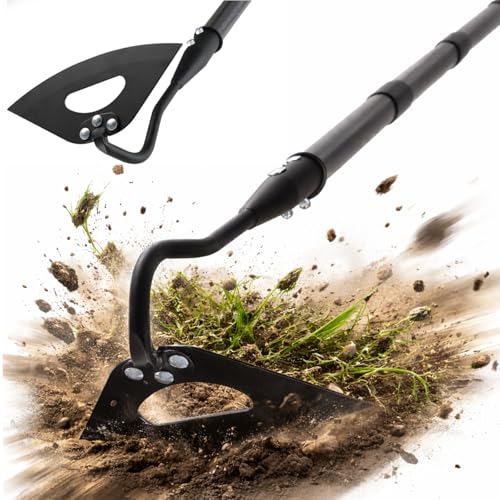 HANGMAICOME Garden Hoe Weeder Removal - Heavy Duty Weed Hoes for Gardening,55