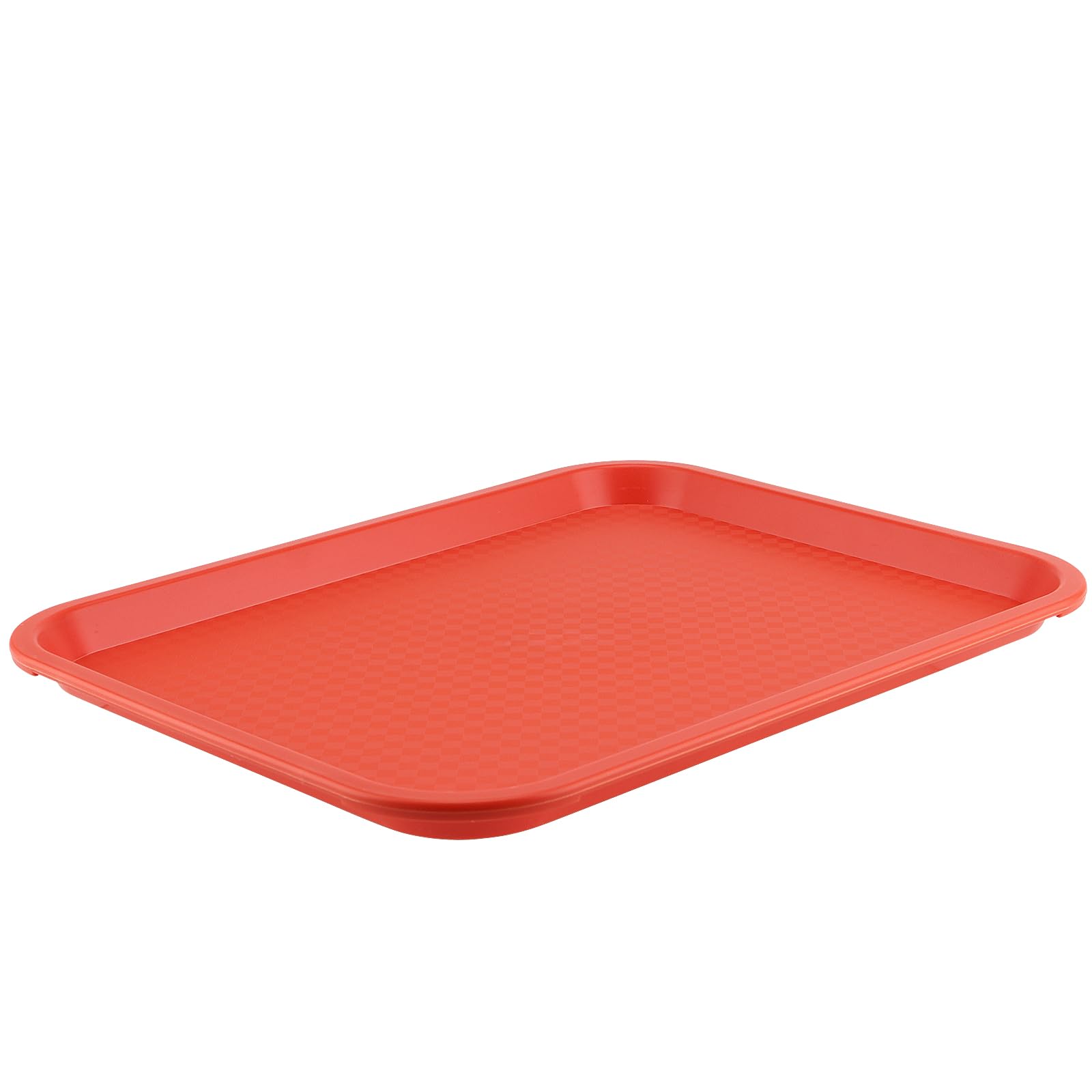 ZOENHOU Confezione da 10 vassoi rettangolari in plastica per fast food, 41,5 x 30,5 cm, vassoi da portata in plastica per servire cibo, arancione