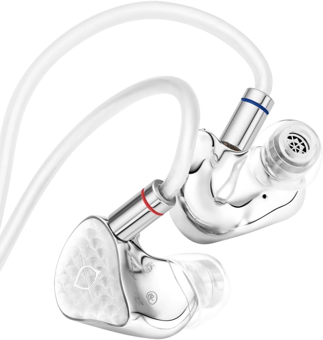 Sabaj SPA-Pro Wired Earphones Hi-Res Audio Ear Hook Headphones,11.4mm Graphene Driver with Dual Magnet Tesla Coil,5-40kHz Studio in-Ear Monitor IEMs (3.5mm No Mic)