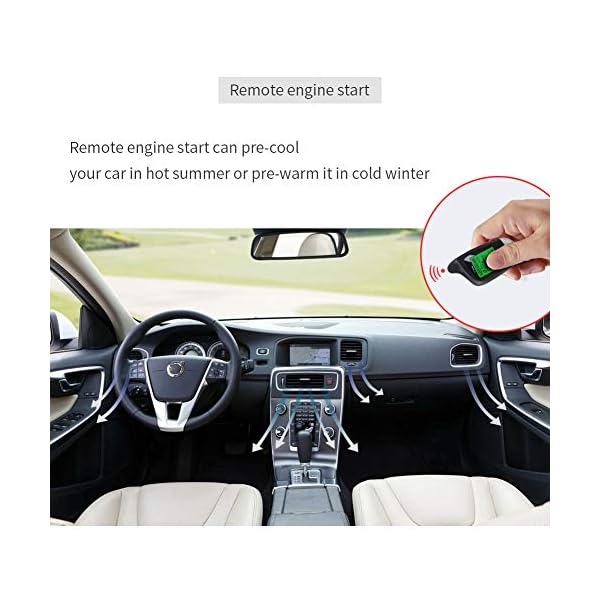 EASYGUARD EC202 2 Way car Alarm System with LCD Pager Display Remote Engine Start & Microwave Sensor DC12V - Image 6