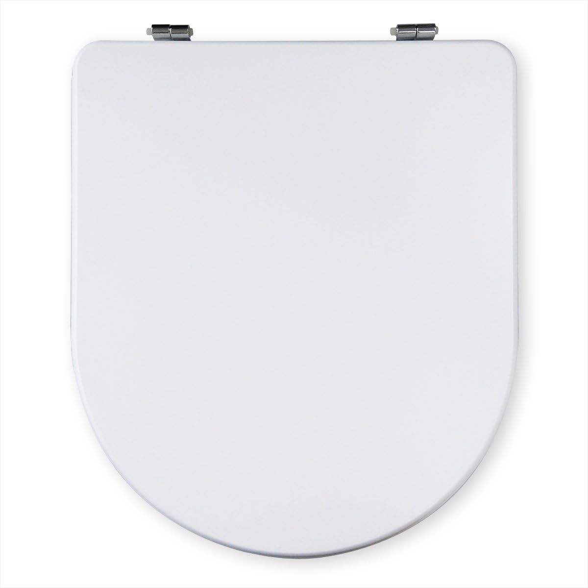 Marina Compatible With Gala (Before 2007) Horizontal Metal Hinge Toilet Seat white