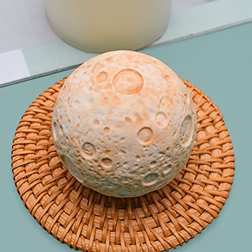 Moon Mold Handmade Moon Ball Soap Mold Bump Sphere Moon Silicone Mold For Resin Candle Mold Moon Ball Cake Decoration Mold Flower Resin Mold #TOP1