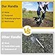 Starbover Gartenschaufel Klein, Robuste Blumenkelle Schwarz mit D-Griff 78cm, Leichte Handschaufel Metall für Erwachsene & Kinder, Allround-Schaufel zum Graben für Garten, Schnee & Camping