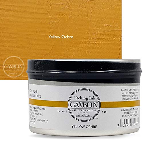 Etching Inks - Yellow Ochre - 300ml Tin