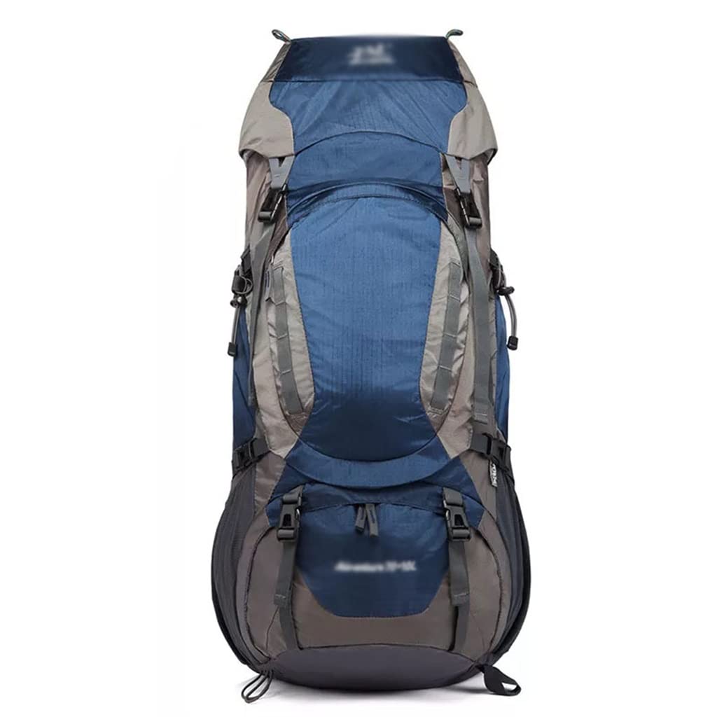 【新品包包】ODJAYH 80L Outdoor Bag Large Capacity Sports Backpack Outer Frame Backpack Mountaineering Backpack (Color : Black, Size