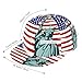 Fashionable Baseball Cap Statue of Liberty American Flag Dad Hat for Men and Women, Relaxed Fit Breathable Moisture Wicking Sports Cap Headwear