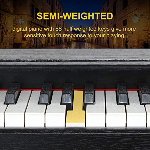MYRCLMY Clavier De Piano Numérique Débutant avec Clavier Semi-Pondéré À La Taille Maximale De 88 Clés, Piano Électrique… - Les Beatles, Paul McCartney, John Lennon, RIngo Starr, George Harrison MYRCLMY Clavier De Piano Numérique Débutant avec Clavier Semi-Pondéré À La Taille Maximale De 88 Clés, Piano Électrique… – Image 3