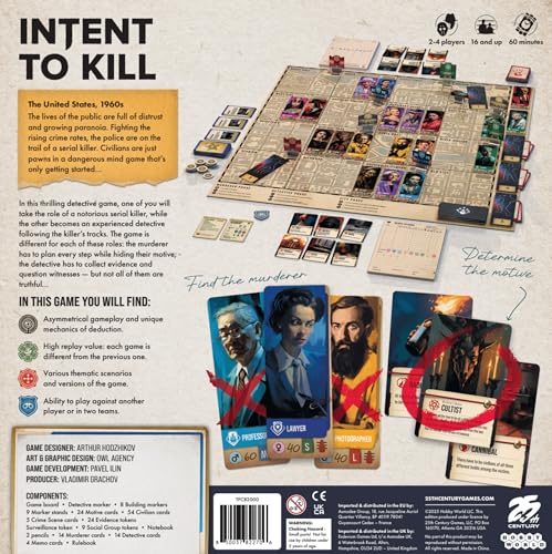 Intent to Kill juego de mesa para 2 jugadores miniatura 2