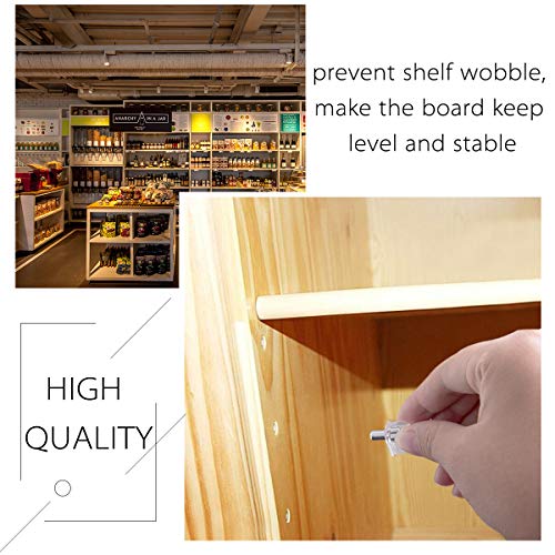 Apipi 100 Pieces Clear Shelf Support Pegs -5 Mm Cabinet Shelf Clips,Shelf Holder Pins Bracket Steel Pin For Cabinet Furniture Book Shelves Supplies #TOP1