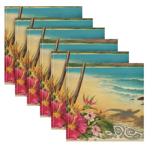 Servilletas de Tela Vintage Burbuja Juego x6 20x20 pulg miniatura 2