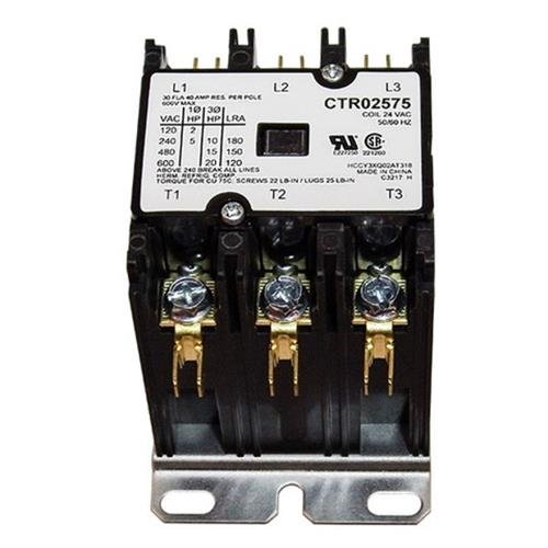 OEM Service First Contactor - CTR02575 / CTR-2575-30 Amp / 3-Pole / 24V Coil by Trane