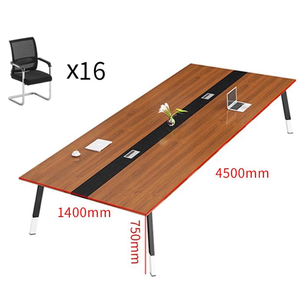 Moderner Konferenztisch mit Stühlen, Büro-Tisch, Meeting-Trainingszimmertisch, Geschäftsempfang Verhandlungstisch