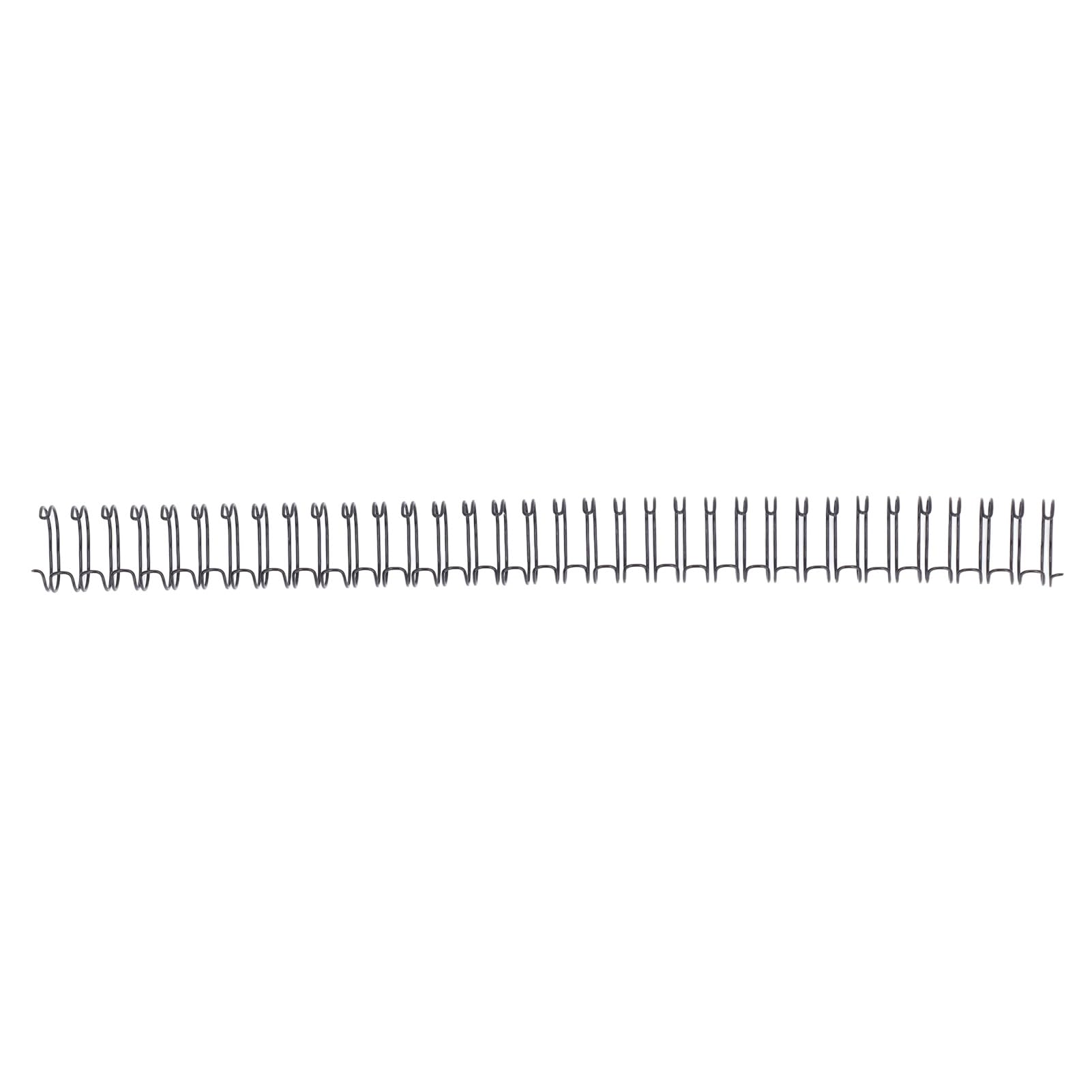 Dorsi per rilegatura a spirale a doppio anello da 100 pezzi, doppia bobina in acciaio rivestito in nylon, 9/16 pollici 34 anelli passo 3:1, capacità di 120 fogli, bobina di (Nera)