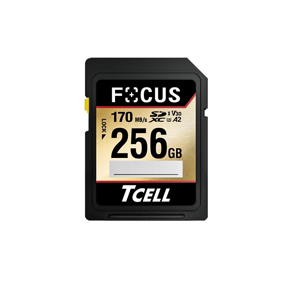 TCELLFocus 256GB A2 SDXC UHS-I U3 V30 170MB 170/125 MB/s