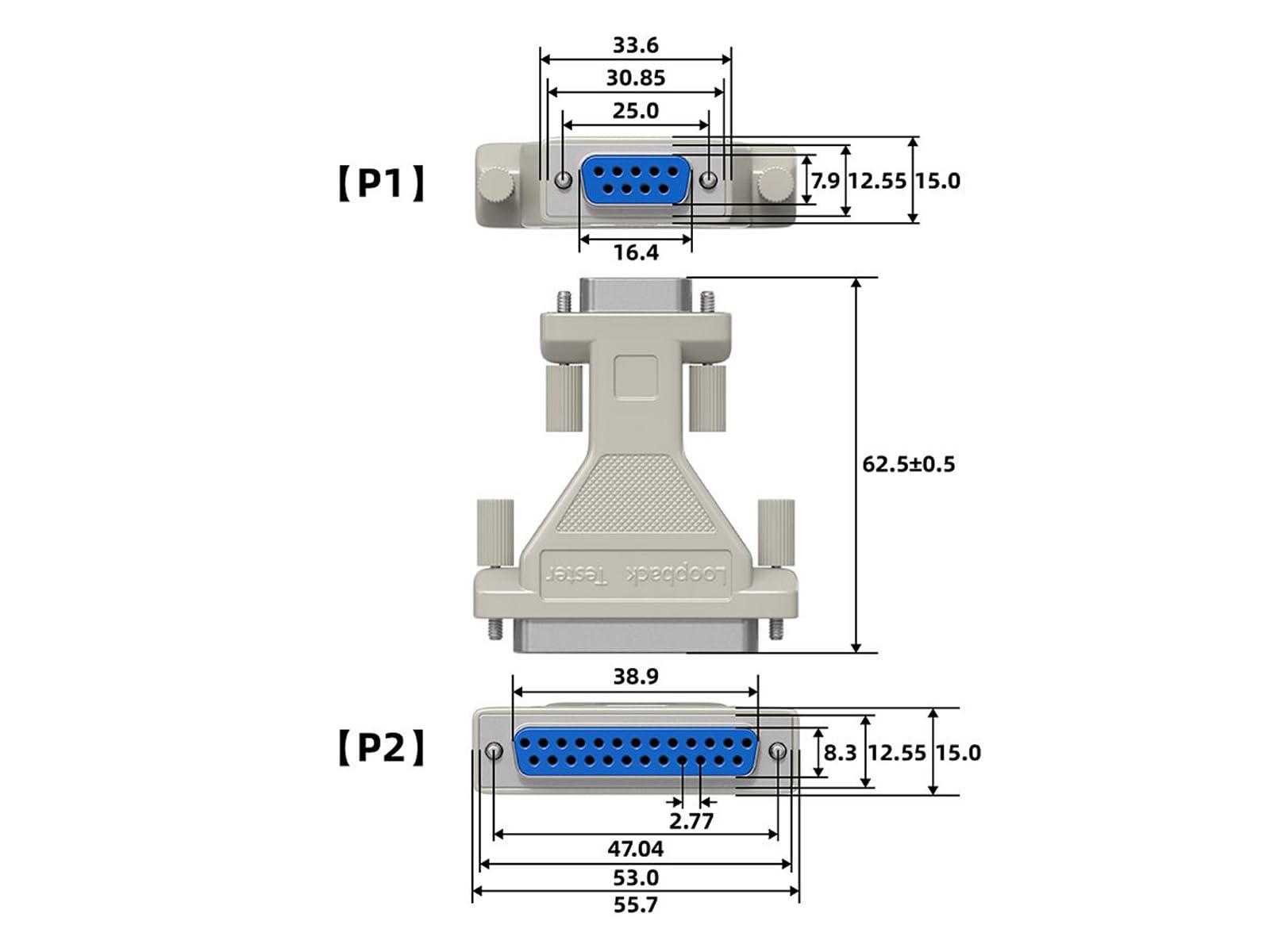 Amazon.com: Cable Leader DB9 Female to DB25 Female Serial Loop