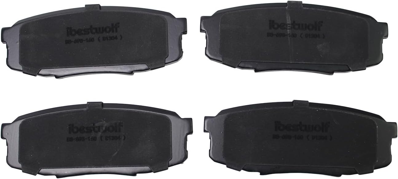 Front and Rear Ceramic Brake Pads for 2008-2021 Lexus LX570 Toyota Land Cruiser Sequoia for 2007-2021 Toyota Tundra, Disc Brake Pad Replacement P-1303 P-1304