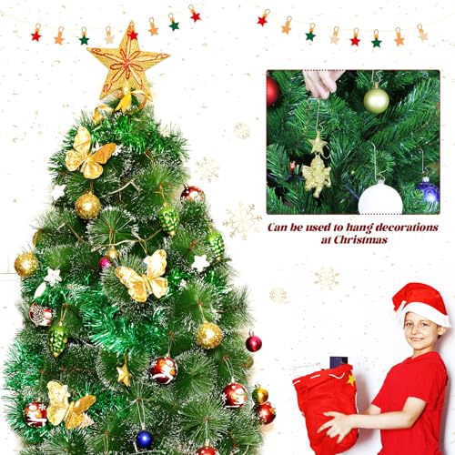 Crochets de décoration de Noël robustes en acier argenté de qualité - 5