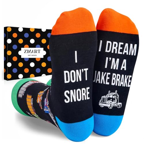 Zmart Cool Trucker Socks -Truck Driver Gifts for...