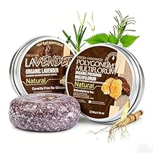 Charm Kiss 2 Pack Polygonum multiflorum Oil Shampoo Bars and Conditioner,Deep Cleansing for Scalp Hair Loss Shampoo Soap,Controls Oil, Thickens Strands, Supports Scalp HealthPolygonum Multiflorum