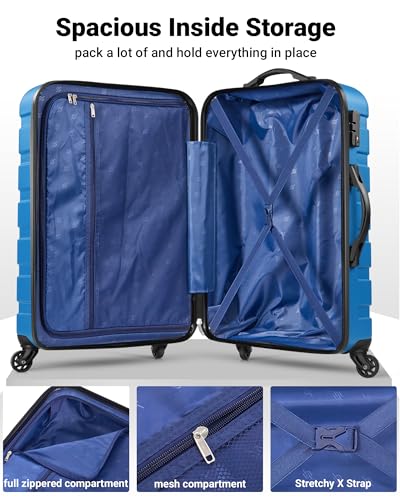 Image of Suitour 2 Piece Luggage Sets,Hard Shell Carry on Luggage and Lightweight 28 inch Checked Luggage for Travel (20 in /28in)