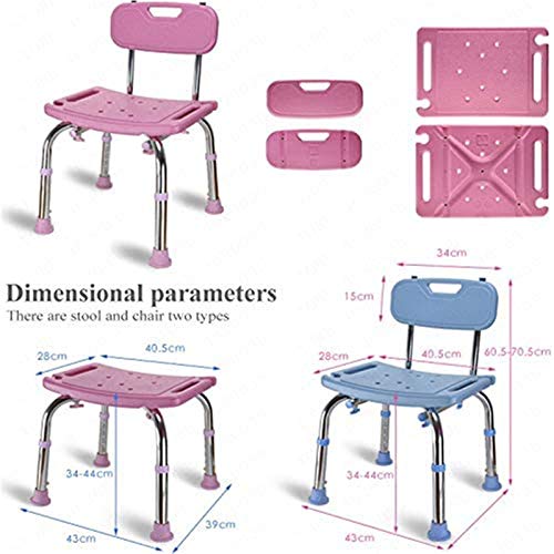 Ddtp Stools,Shower Seat Shower Chairs For Seniors, Bathroom Stool Elderly Pregnant Kids Disabled Safe Anti-Fall Bath Tub Shower Backrest Chair/Chair Blue #TOP6