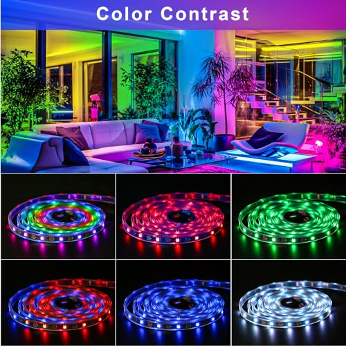 Image of WS2812B IC RGB LED Strip Light 150 LEDs 16.4FT /5M 30Pixels /M Addressable 5050SMD Flexible Lamp IP67 Black FPCB, Dream Color DC5V (Power Supply & Controller Not Included)