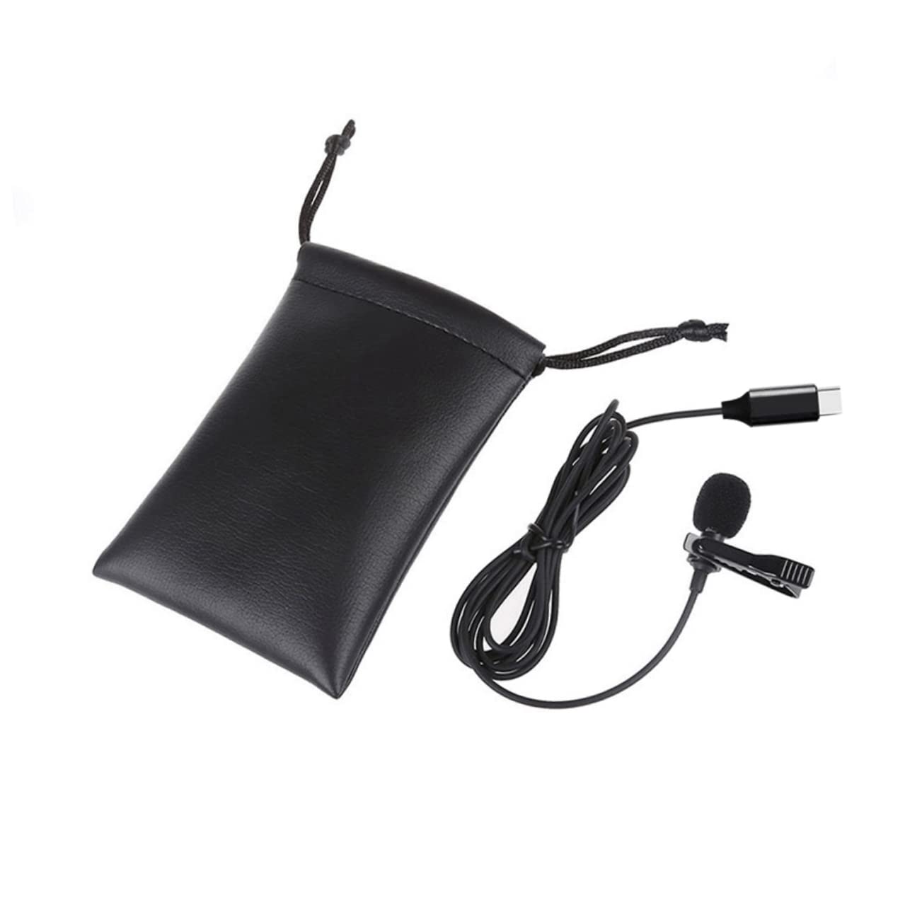 Happyyami Clip on Microphone for Smartphone Small Mic USB c Mini Karaoke Microphone Mic