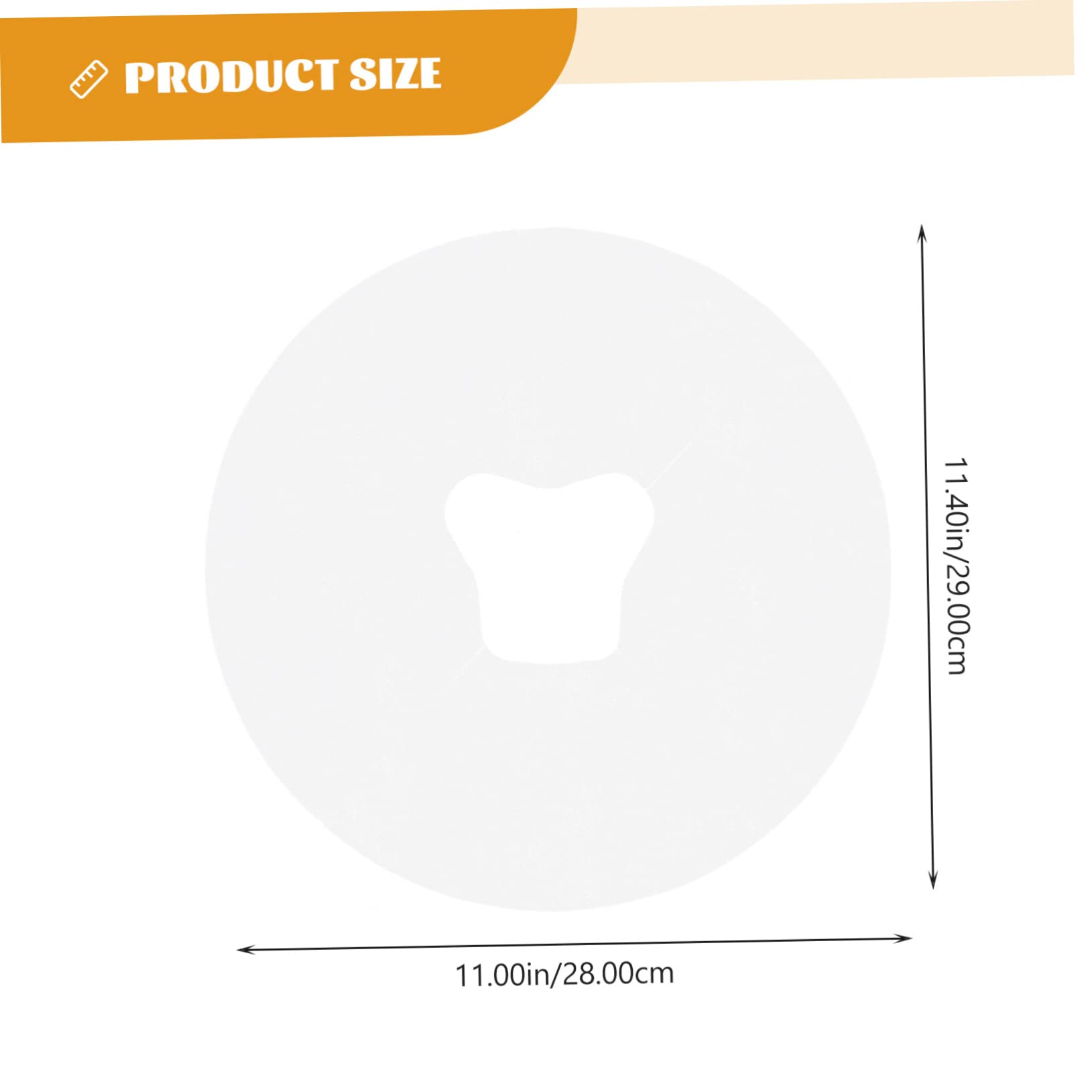 PartyKindom 100pcs Disposable Non Woven Face Massage Hole Cushions Ergonomic Design for Comfort for Beauty Salons Spas Clinics and Hospitals Safe and Breathable Massage Table Covers