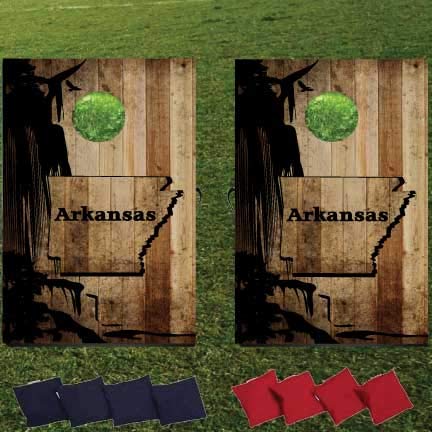 VictoryStore Cornhole Games - State of Arkansas Cornhole Bag Toss Game - Arkansas Bag Toss