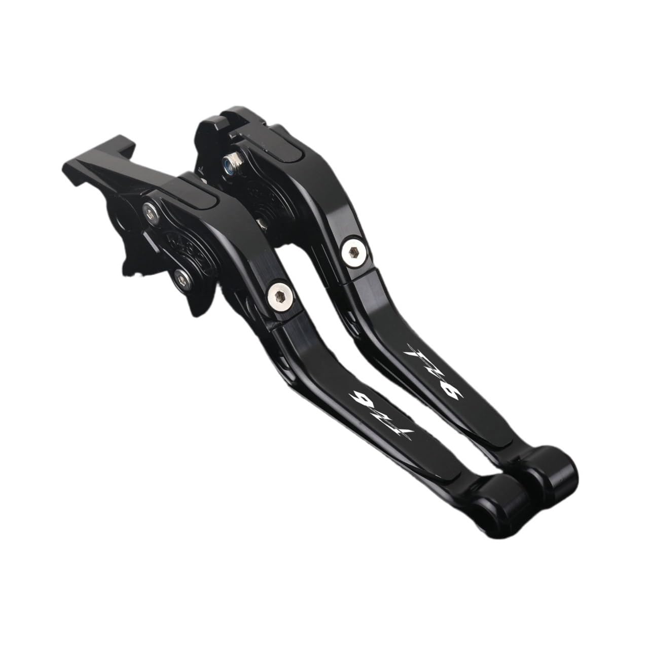 Zdgxfhsrh Black Motorcycle Brake Clutch Levers For Ya&Maha Fz6 Fz-6 2004-2010 Fz 6 Motorcycle Bre Lever Clutch Set Adjustable Folding Handle Guard Levers(Black)